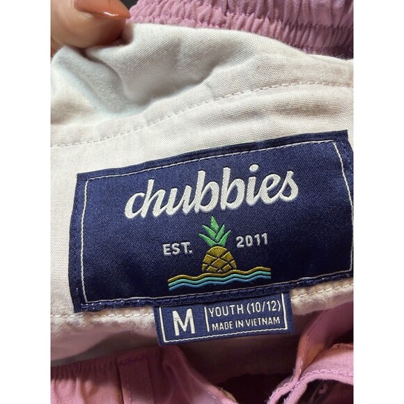 Chubbies Weekend Has Arrived Shorts Youth M (10-12) Pink - Picture 7 of 7